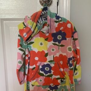 EUC Mini Boden Terry Cover Up Toddler 2-3Y